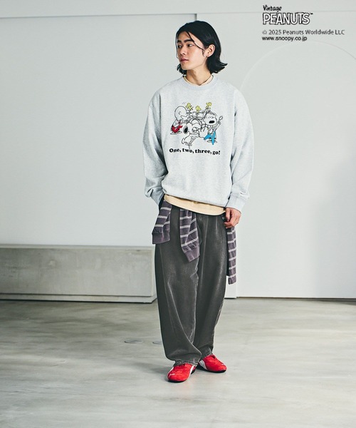 PEANUTS トレーナー スウェット 「ユニセックス」「PEANUTS×BAYFLOW