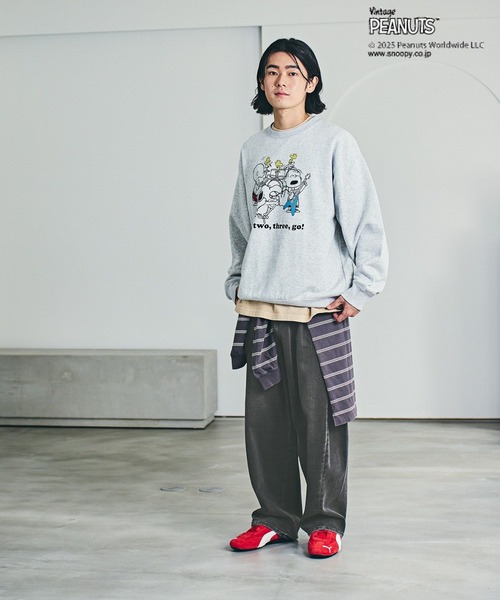 PEANUTS トレーナー スウェット 「ユニセックス」「PEANUTS×BAYFLOW