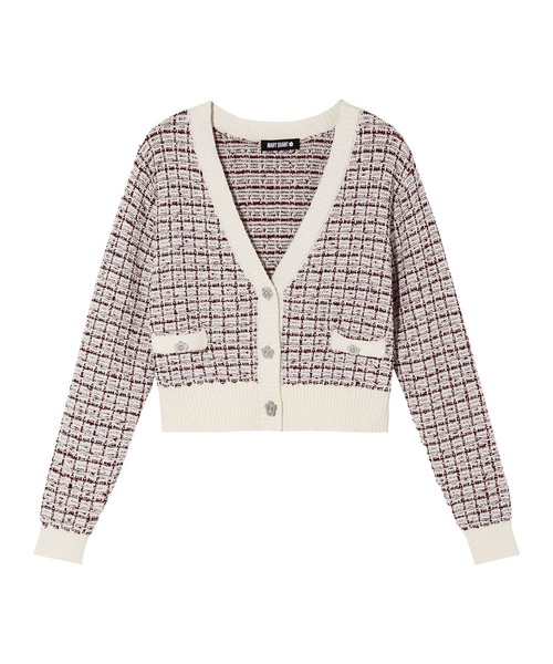 MARY QUANT　マリークワント　ツイード　英国チェック　モヘヤ混ピーコート MARY QUANT アンサンブル マリークワント mary quant ツイード