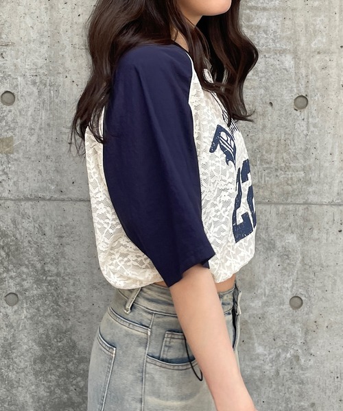 「ROGER AND RAW」 半袖Tシャツ FREE ブラック レディース_画像4