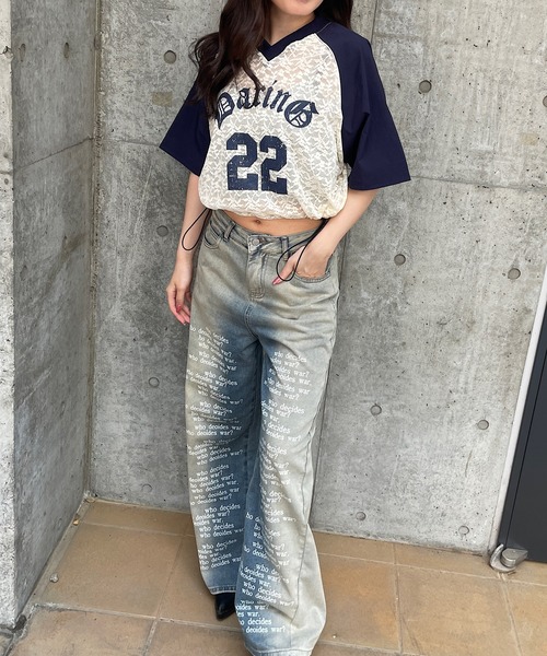 「ROGER AND RAW」 半袖Tシャツ FREE ブラック レディース_画像6