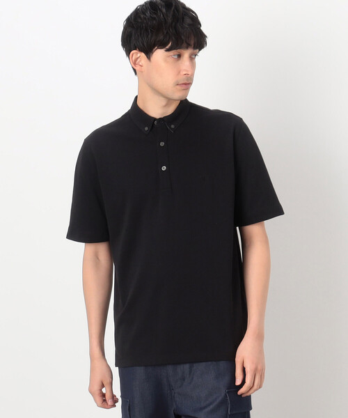 「COMME CA COMMUNE」 半袖ポロシャツ LARGE ブルー メンズ_画像7