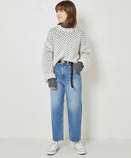 「Spick & Span」 長袖ニット FREE グレー レディース_画像3