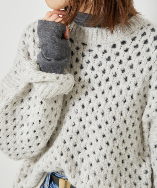 「Spick & Span」 長袖ニット FREE グレー レディース_画像5