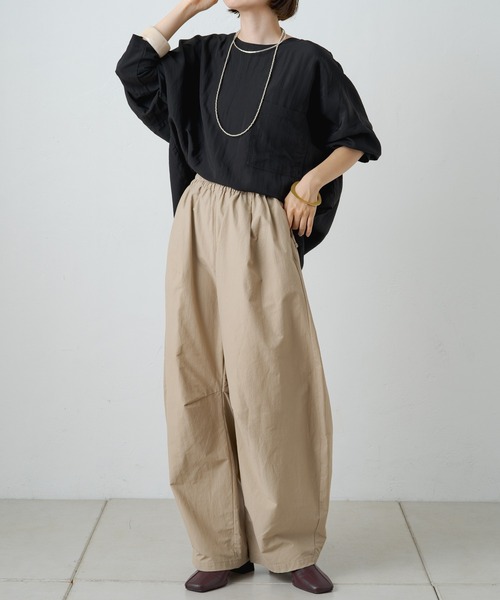 「Omekashi」 7分袖ブラウス FREE オフホワイト レディース_画像2