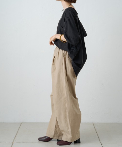 「Omekashi」 7分袖ブラウス FREE オフホワイト レディース_画像4