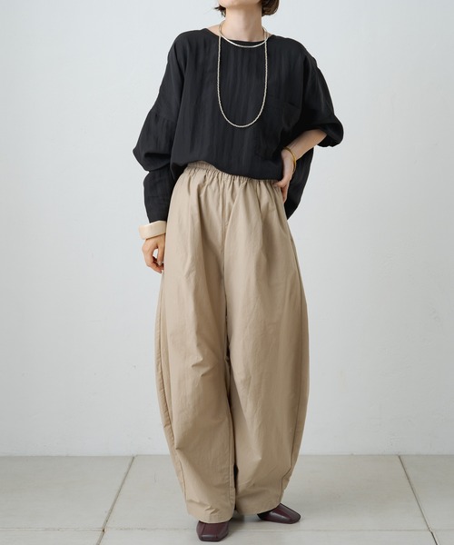 「Omekashi」 7分袖ブラウス FREE オフホワイト レディース_画像6