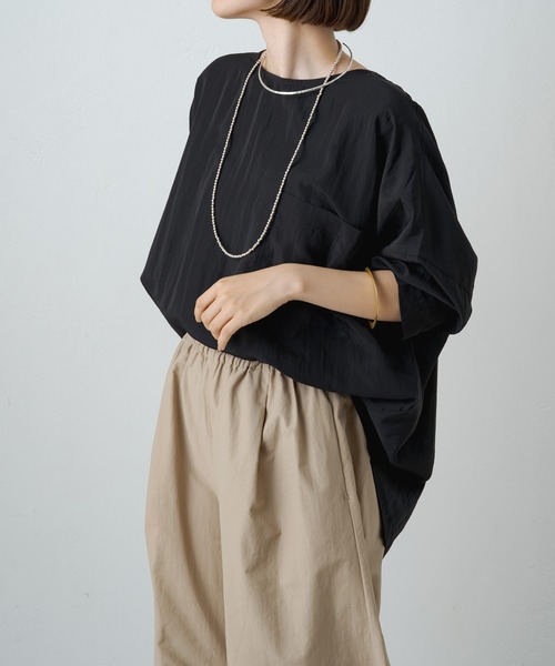 「Omekashi」 7分袖ブラウス FREE オフホワイト レディース_画像9