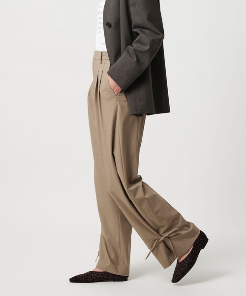 BEAUTY＆YOUTH UNITED ARROWS スラックス パンツ へムリボン パンツ
