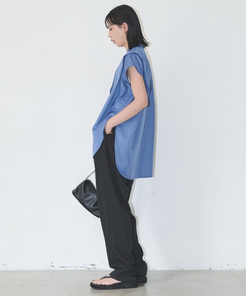 「Aunt Marie's」 半袖ブラウス FREE ブラック レディース_画像4