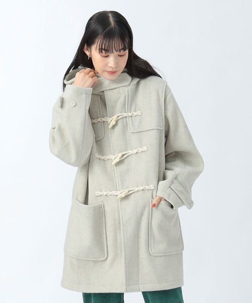 BEAMS SCHOOL フード付ウールコート Mサイズ チャコールグレー BEAMS SCHOOL フード付ウールコート Mサイズ チャコールグレー 楽天