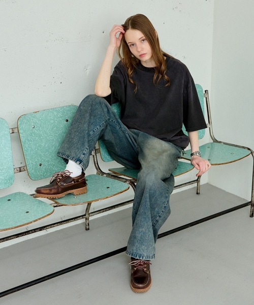 「WETTEMPT」 半袖Tシャツ SMALL ネイビー メンズ_画像2