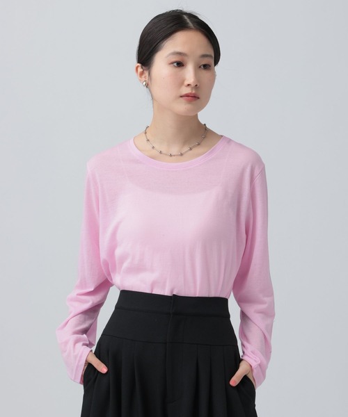 LEPSIM（レプシィム） tシャツ シアーメランジ長袖T 582469 レディース