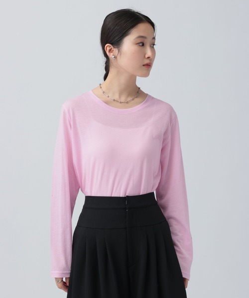 LEPSIM（レプシィム） tシャツ シアーメランジ長袖T 582469 レディース