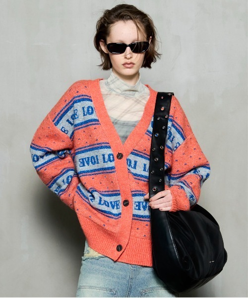 MAISON SPECIAL（メゾンスペシャル） カーディガン LOVE Jacquard