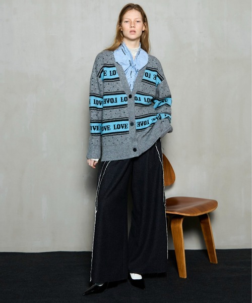 MAISON SPECIAL（メゾンスペシャル） カーディガン LOVE Jacquard