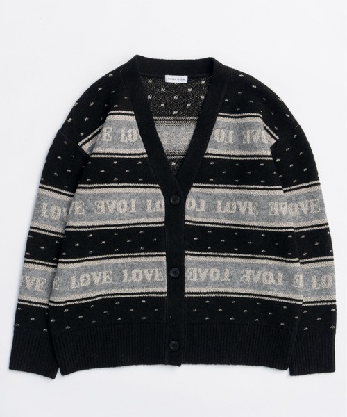 MAISON SPECIAL（メゾンスペシャル） カーディガン LOVE Jacquard