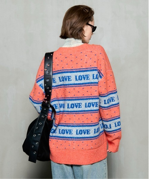 MAISON SPECIAL（メゾンスペシャル） カーディガン LOVE Jacquard