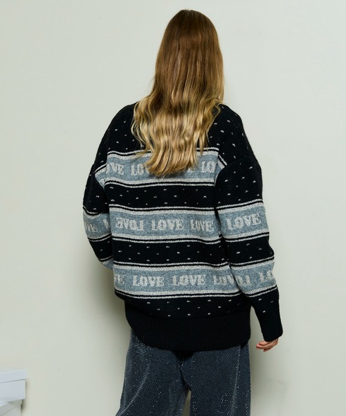 MAISON SPECIAL（メゾンスペシャル） カーディガン LOVE Jacquard