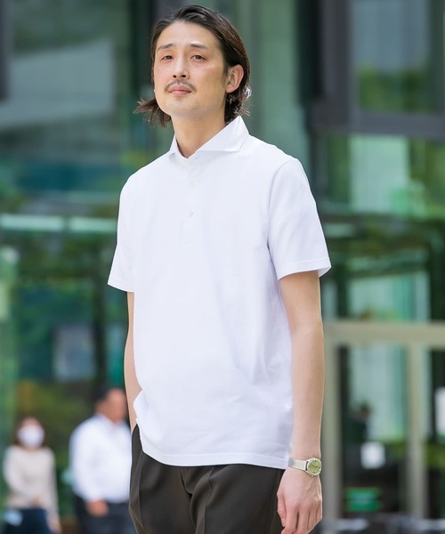 「URBAN RESEARCH DOORS」 半袖ポロシャツ MEDIUM ブラウン メンズ_画像5