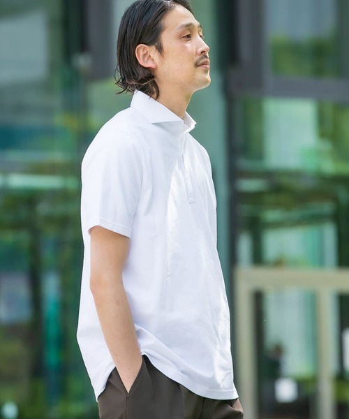 「URBAN RESEARCH DOORS」 半袖ポロシャツ MEDIUM ブラウン メンズ_画像6