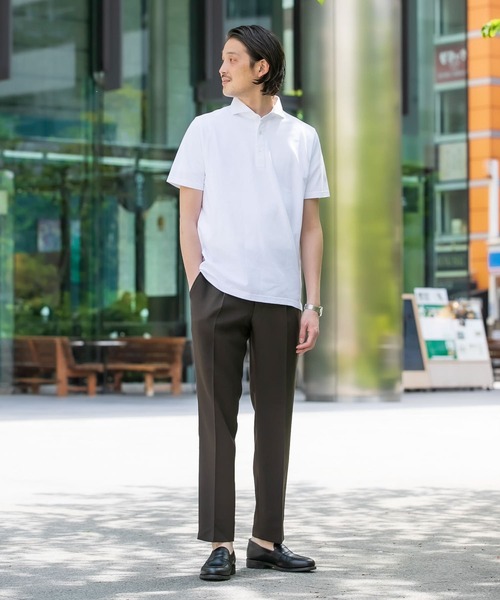 「URBAN RESEARCH DOORS」 半袖ポロシャツ MEDIUM ブラウン メンズ_画像8