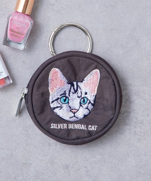 SETUP7（セットアップセブン） ポーチ 「SETUP7」アニマル刺繍 丸