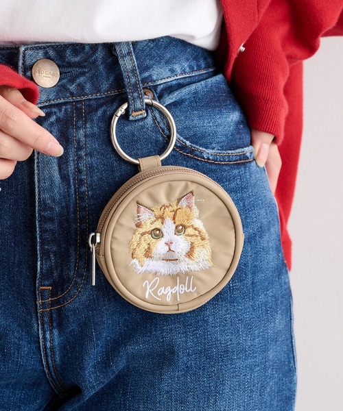 SETUP7（セットアップセブン） ポーチ 「SETUP7」アニマル刺繍 丸