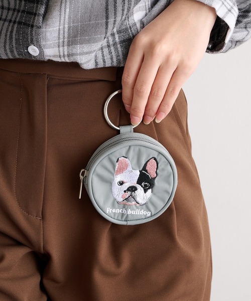 SETUP7（セットアップセブン） ポーチ 「SETUP7」アニマル刺繍 丸