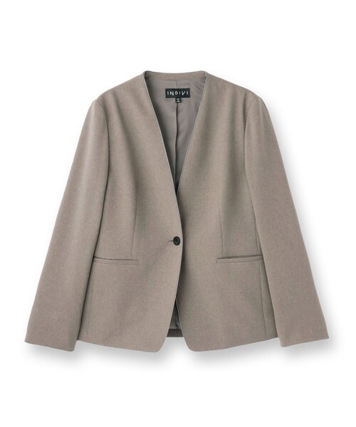 INDIVI（インディヴィ） スーツ 「洗える／通勤／スーツ」メランジ