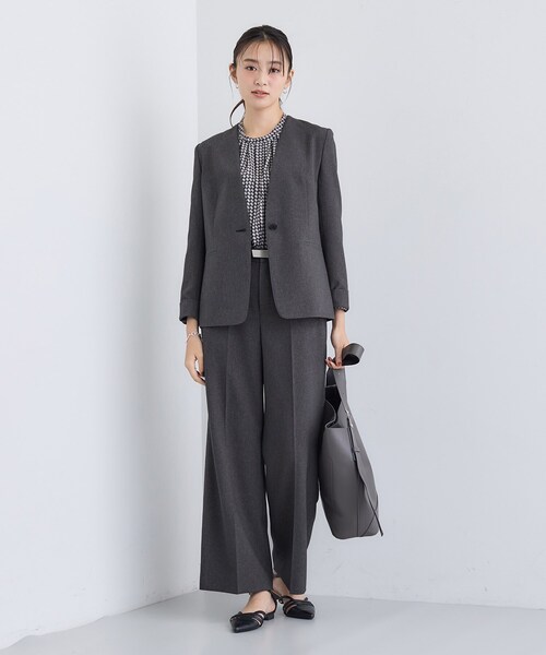 INDIVI（インディヴィ） スーツ 「洗える／通勤／スーツ」メランジ