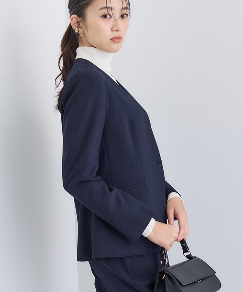 INDIVI（インディヴィ） スーツ 「洗える／通勤／スーツ」メランジ