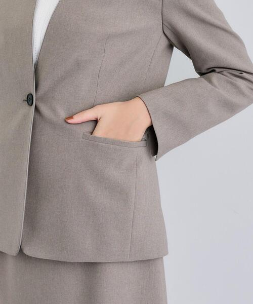 INDIVI（インディヴィ） スーツ 「洗える／通勤／スーツ」メランジ
