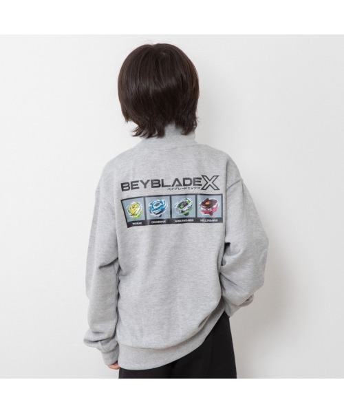 トレーナー BEYBLADE X 長袖トレーナー ハーフジップ ベイブレード