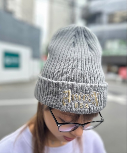 AVIREX（アヴィレックス） ニット帽 ニットキャップ AVIREX