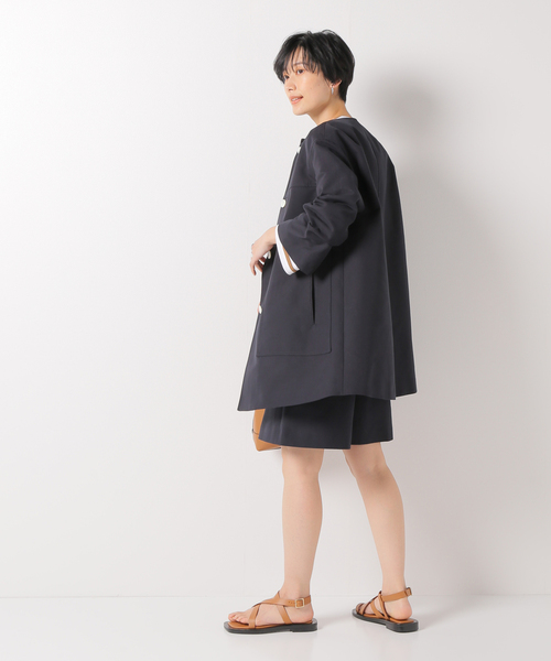 IENA（イエナ） ノーカラーコート 38 ブラック レディース : ZOZOTOWN