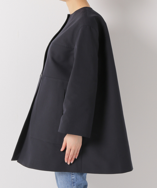 IENA（イエナ） ノーカラーコート 38 ブラック レディース : ZOZOTOWN