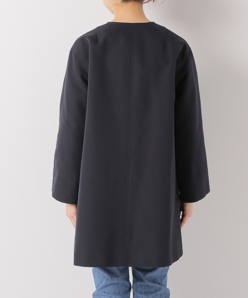 イエナ IENA ショートコート ブラック ノーカラーコート アンゴラ ウール IENA（イエナ） ノーカラーコート 38 ブラック レディース : ZOZOTOWN