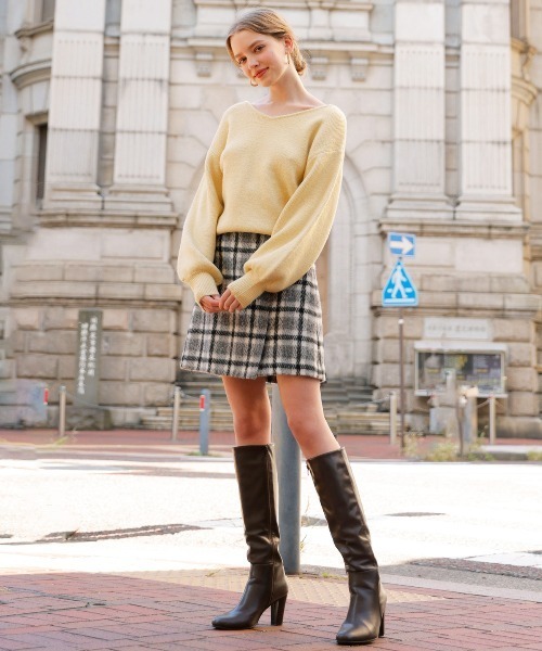「AND COUTURE」 スカート MEDIUM レッド レディース_画像6