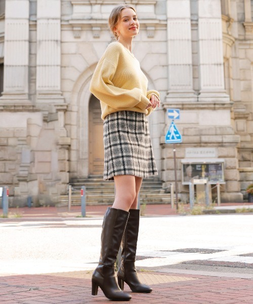 「AND COUTURE」 スカート MEDIUM レッド レディース_画像7
