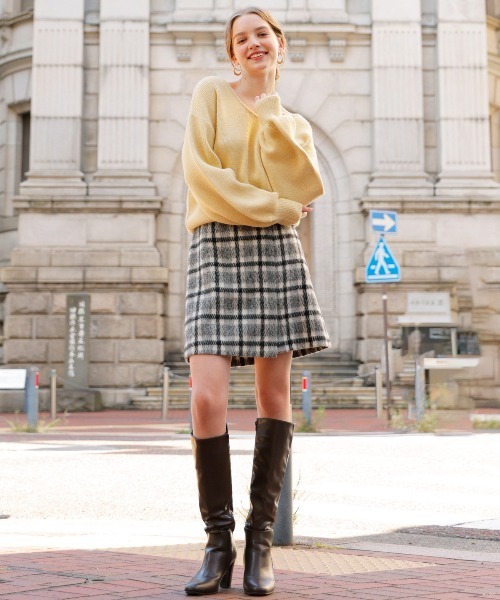 「AND COUTURE」 スカート MEDIUM レッド レディース_画像8