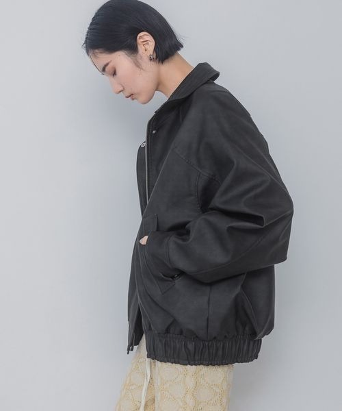 JEANASIS ブルゾン　レディース JEANASIS（ジーナシス） ブルゾン FREE ブラック レディース