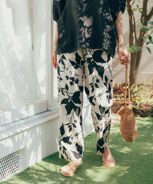 「URBAN RESEARCH DOORS」 イージーパンツ MEDIUM ベージュ系その他 レディース_画像4