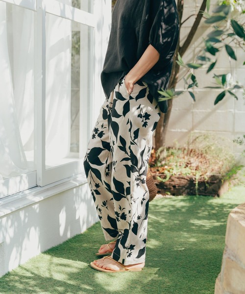 「URBAN RESEARCH DOORS」 イージーパンツ MEDIUM ベージュ系その他 レディース_画像6