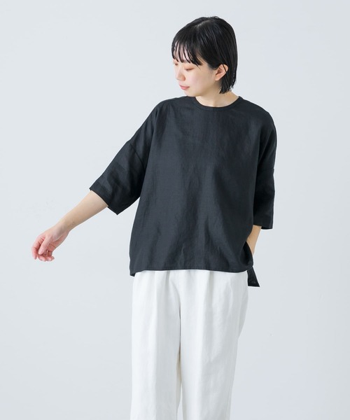 「かぐれ」 7分袖ブラウス FREE ピンク レディースの画像