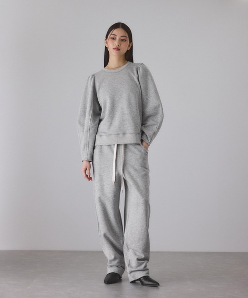パンツ ウールミックスコクーンイージーパンツ レディース