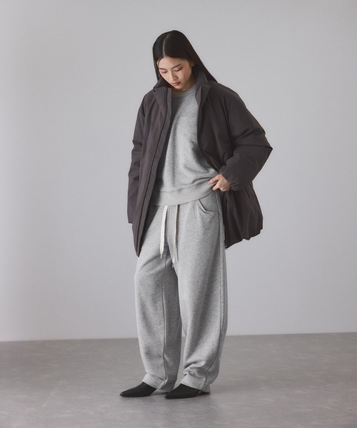 パンツ ウールミックスコクーンイージーパンツ レディース
