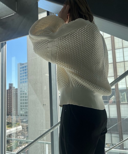 「Scrap Book」 ニットカーディガン FREE ホワイト レディース_画像5