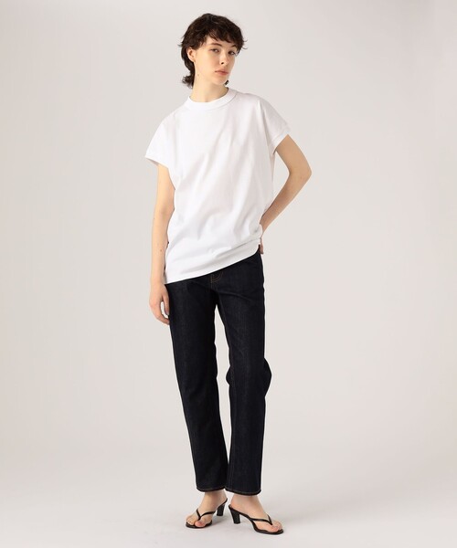 「ATON」 半袖Tシャツ 1 ホワイト レディース_画像2