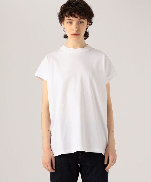 「ATON」 半袖Tシャツ 1 ホワイト レディース_画像3